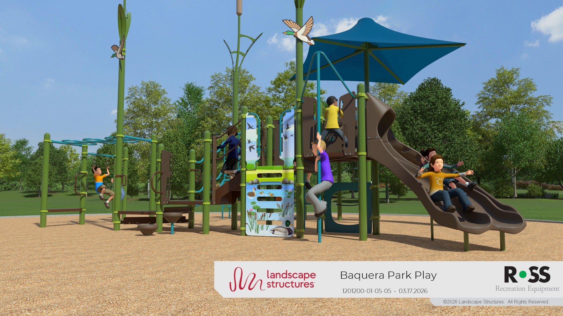 Baquera Park Playground side view